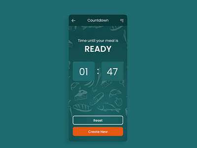 Recipe App - Countdown Timer