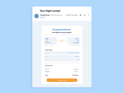 EasyBookings - Email Receipt