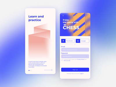 Chess app registration