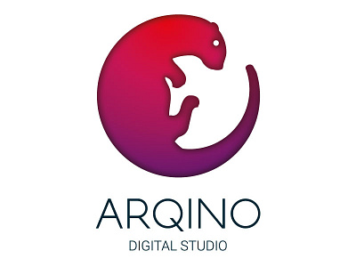 Arqino Logo circular logo otter.