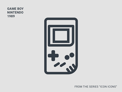 Icon Icons - Nintendo Game Boy 1989 digitalart dribbble dribbblers flatdesign graphicdesign graphicdesigner icon iconaday icondesign iconicons illustration illustrationoftheday logo logoinspiration logomark logoshift sketchapp ui uidesign ux