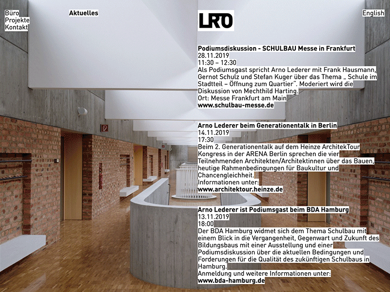 LRO architecture stuttgart ui ux web website