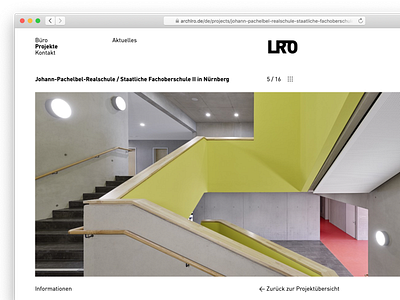 LRO project page architecture gallery stuttgart web website