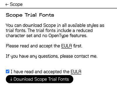 Scope Trial Fonts