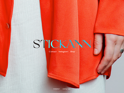 STICKANN blur css effects fashion model photography splash page stickann transition web