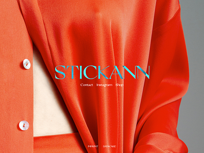 STICKANN blur css effects fashion model photography splash page stickann transition web