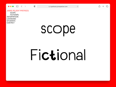 Jonas Pelzer Typefaces
