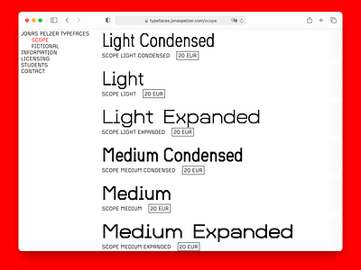 Jonas Pelzer Typefaces