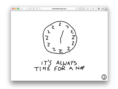 Is it time for a nap? animation drawing illustration single serving site web web design