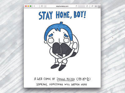 stayhomeboy.com character design comic handlettering illustration preview stay home boy web comic