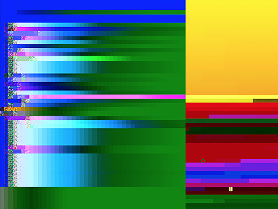 distortion distortion glitch pixelsorting