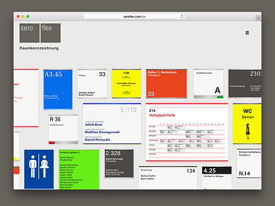 Sero Flex Room Designators design development interaction ui ux web