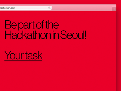 Work Hackathon Seoul animation interaction seoul south korea typography vitra web