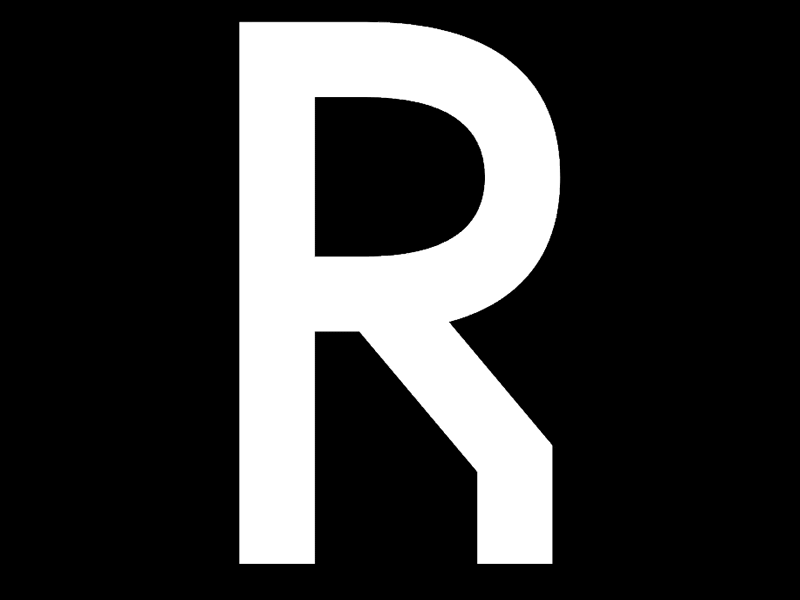 R font interactive type kinetic type letter r scope type design typography