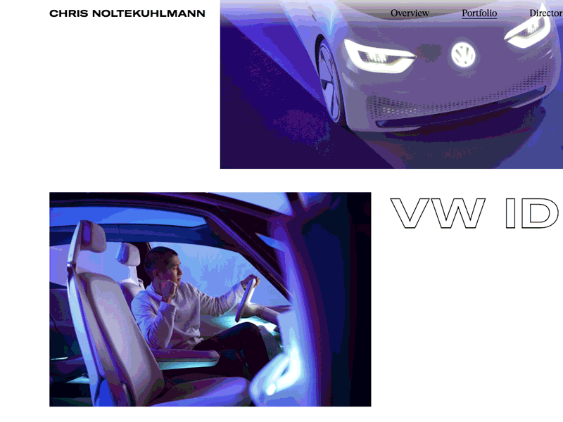 Chris Noltekuhlmann editorial webdesign outline type photography portfolio ui ux web