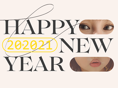 HNP design illustration letters newyear