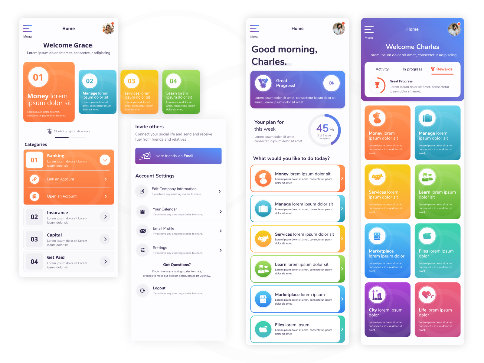 Small Business App by Mr.Q on Dribbble