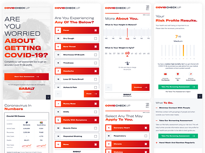 CovidCheckUp covid 19 mobile app design mobile application mobile design mobile ui south africa ui design