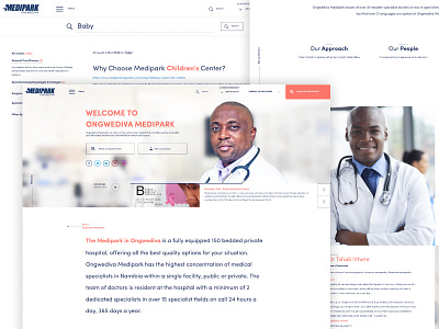 Medipark Hospital appointment doctor doctor website hospital hospital design landing page design landingpage website design