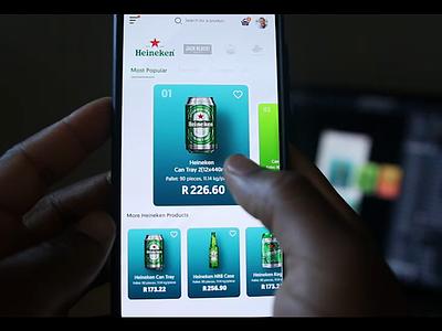 Heineken Mobile animation mobile animation mobile app design mobile design protopie south africa ui design