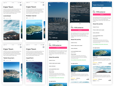 Visit CapeTown attraction attractions cape point cape town figmadesign south africa travel app travelling