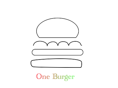 One burger