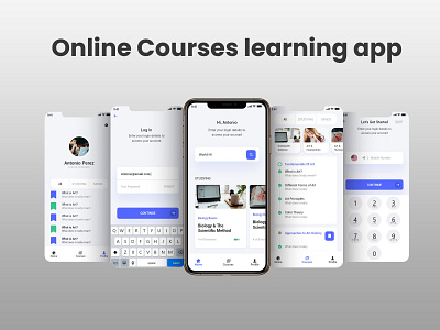 Online course learning app design