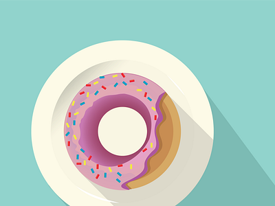 donut illustration vector