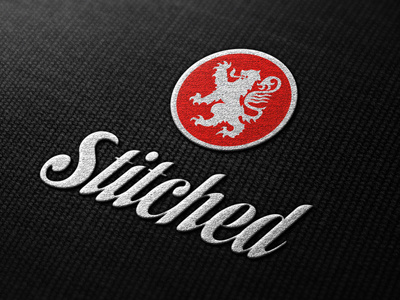 Embroidery Logo Mock-Up 3d cotton display effect logo mock up photorealistic presentation realistic stitched