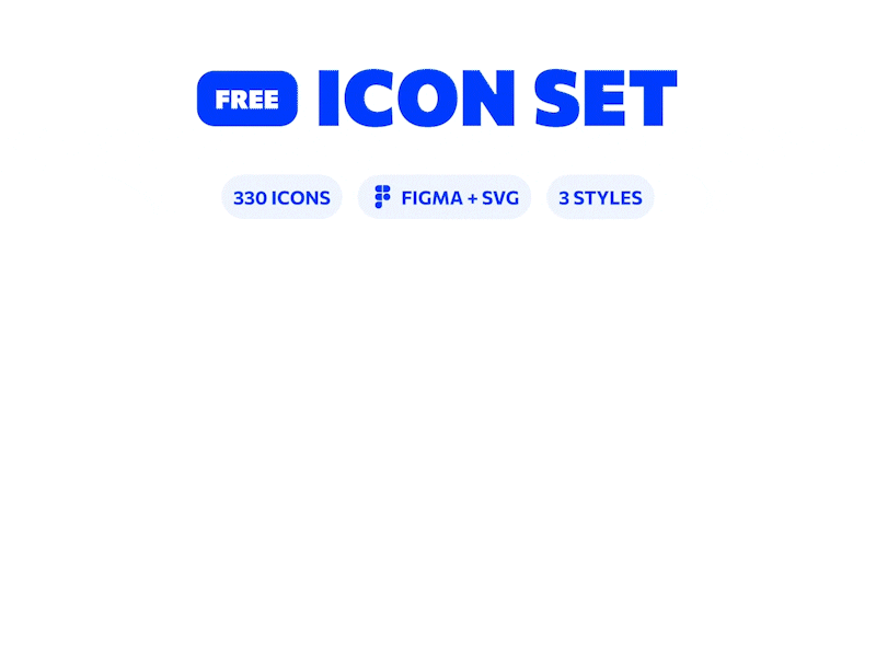 FREE Icon Set dashboard design design system icon illustration logo set ui