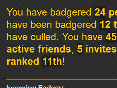 Badger Him Account Status