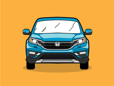 Honda CR-V car crv honda illustration
