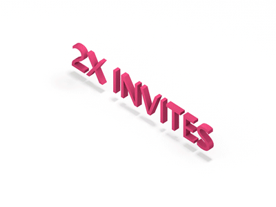 2x Invitation for you animation c4d invitation invite invites