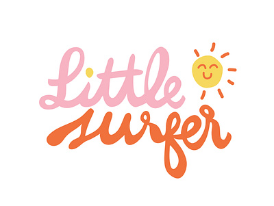 Little Surfer art brand identity branding design handlettering illustration lettering lettering logo logo restaurant typo typography vector