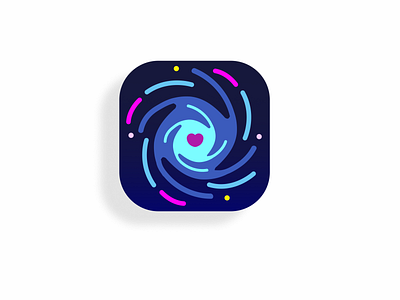 Procreate App Icon Redesign app art burst design draw flat galaxy icon illustration ink ios procreate space ui