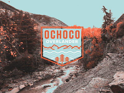 Ochoco Overlander bike packing biking branding cycling design illustration logo moutains salsa vector