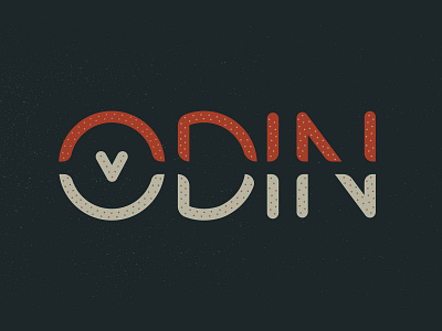 Odin design lettering odin type typography vector vikings