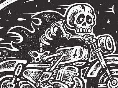 'BAD FRIDAY' Poster Artwork band biker black and white hand drawn illustration logo monster poster shirt skull tattoo