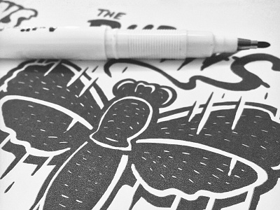 T-SHIRT SKETCHING: The Rubens apparel hand drawn illustration lettering logo process sketch tattoo