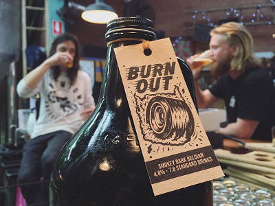 BURNOUT: Growler-Tag Artwork