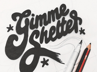 GIMME SHELTER: Hand Lettering Typography