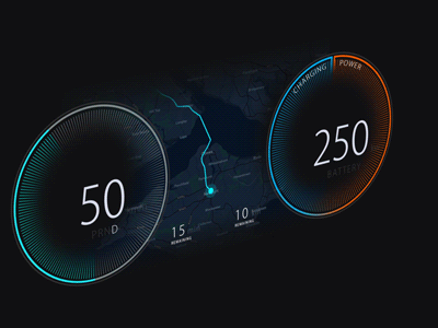 Flat Cluster Tryout 3d animation car cluster design flat ui ux