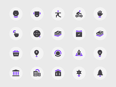 icons about different fields for instagram stories