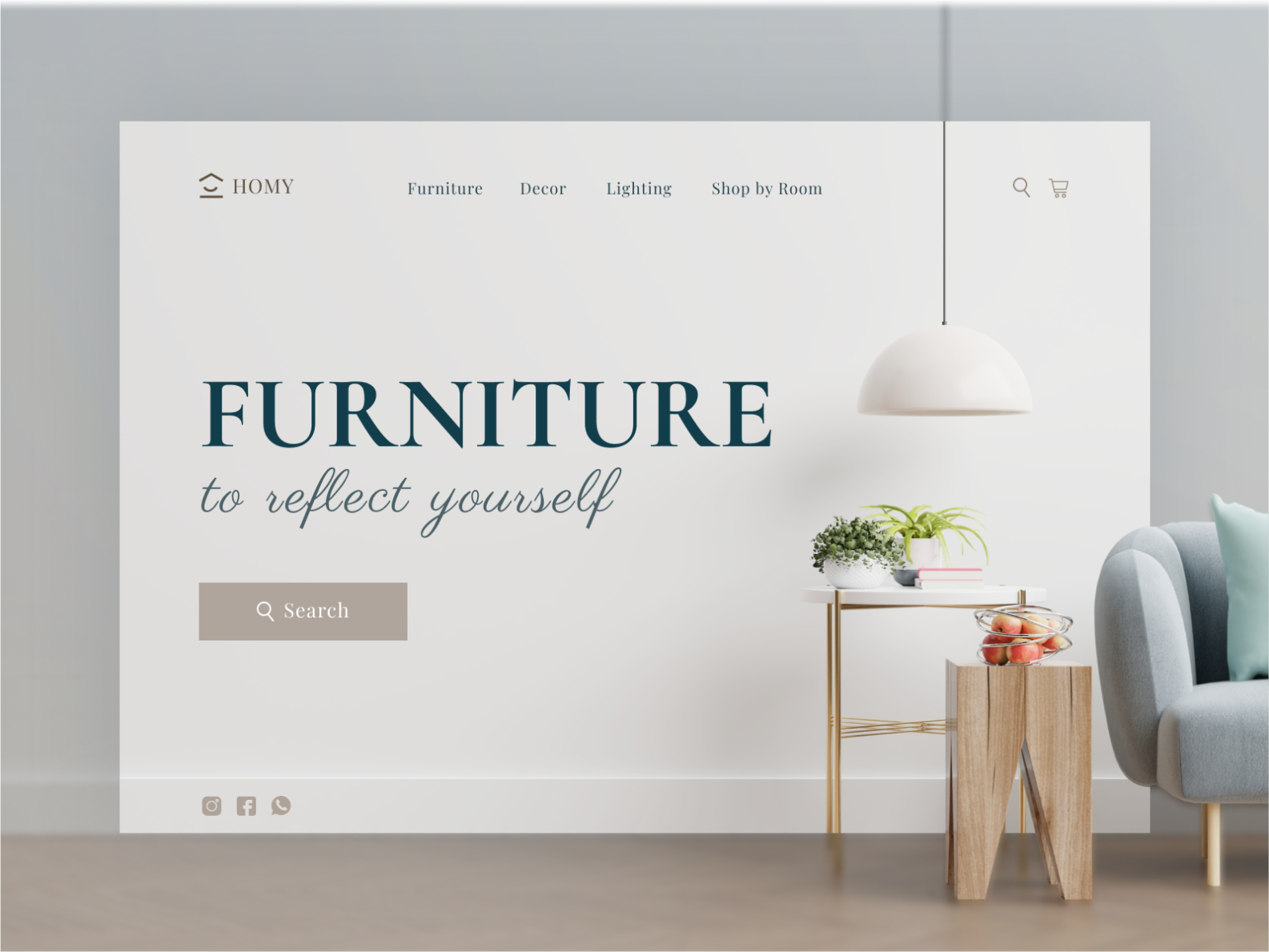 Furniture site Design by Evgenia Mamyko on Dribbble