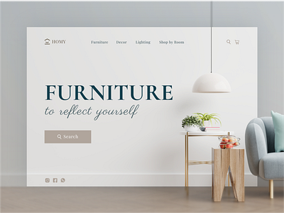 Furniture Website Design design furniture furniture design furniture store furniture website minimal ui ux