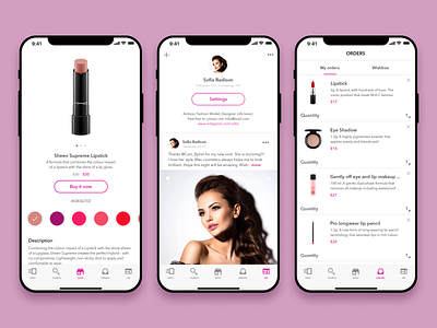 LookShop app beauty design ios shop ui