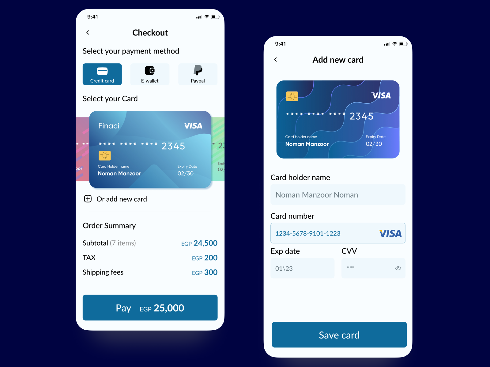 UI Challenge #2 credit card checkout by maram mohamed on Dribbble