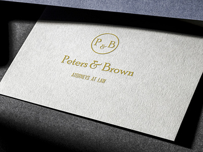 Business card with logo