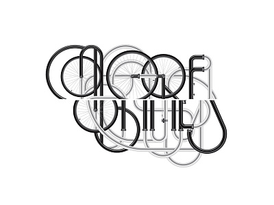 More Bike Lane bike illustration print typography