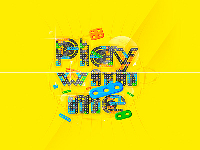 Play With Me illustration print typography